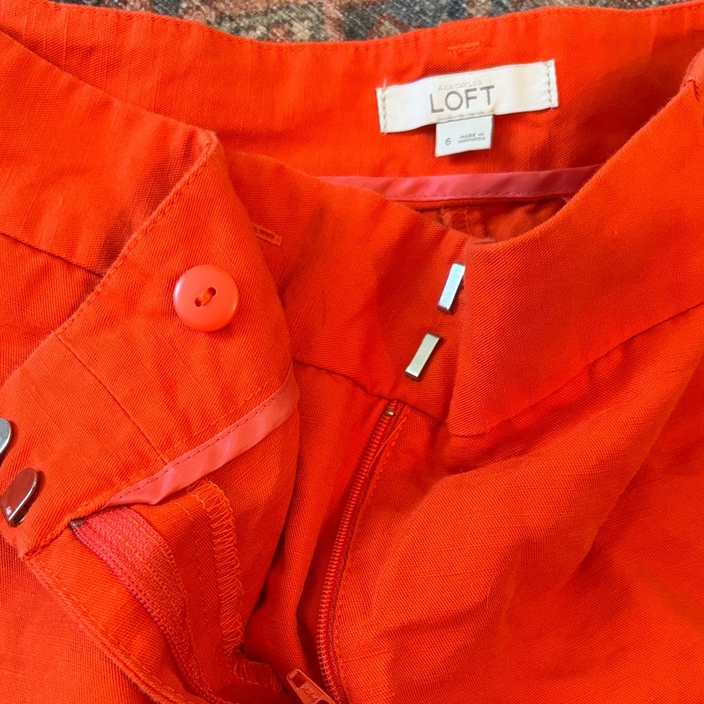 LOFT Yellow and Orange Cotton Shorts Duo - Picture 3 of 4